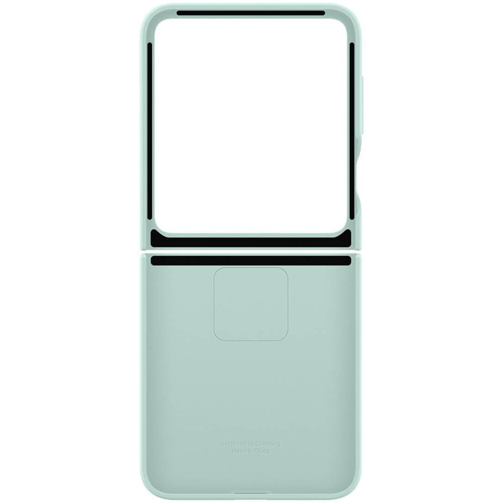 Чехол-накладка Samsung Silicone Case with Ring для Galaxy Z Flip6, силикон, мятный— фото №4