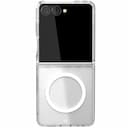 Чехол-накладка VLP Crystal Case с MagSafe для Galaxy Z Флип7, полиуретан, прозрачный